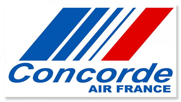 Sticker CONCORDE AIR FRANCE SUPERSONIQUE : Couleur Course