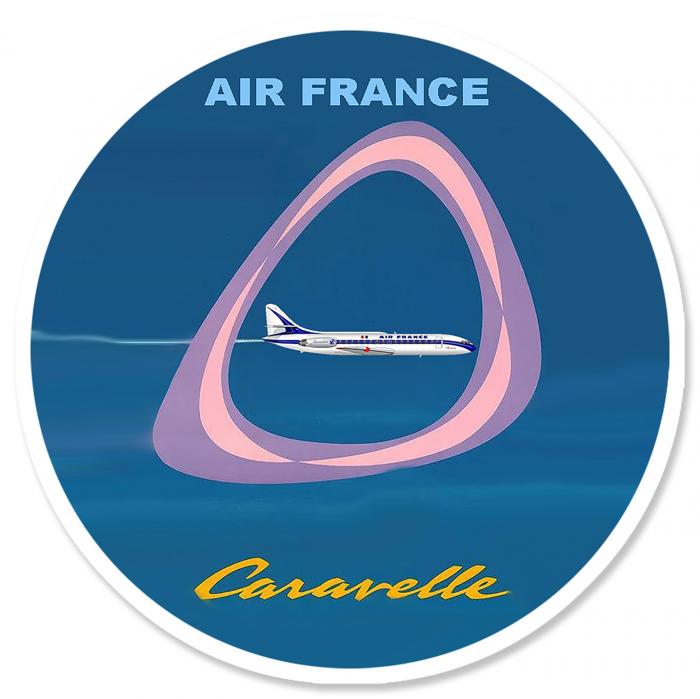 Sticker CARAVELLE AIR FRANCE : Couleur Course